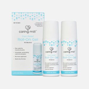 Caring Mill™ Menthol Pain Relief Roll-On Gel, 2.5 fl oz. (2-Pack)